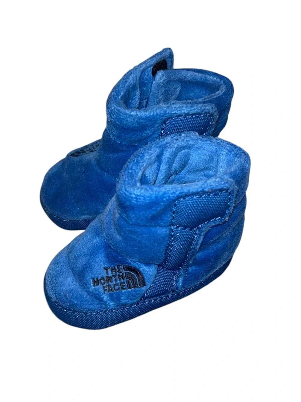 The North Face Baby Royal Blue Fleece Booties - Sz 4 (6-12 months)
